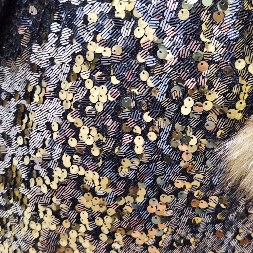 Lulumari Sequin Side Zip Maxi Skirt Size S
